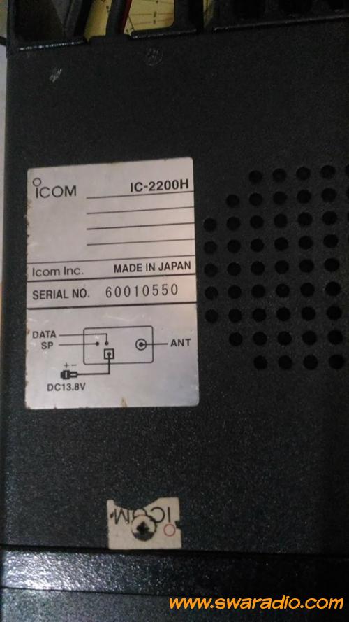 dijual ICOM IC-2200H Black stiker Silver, mic hm133V